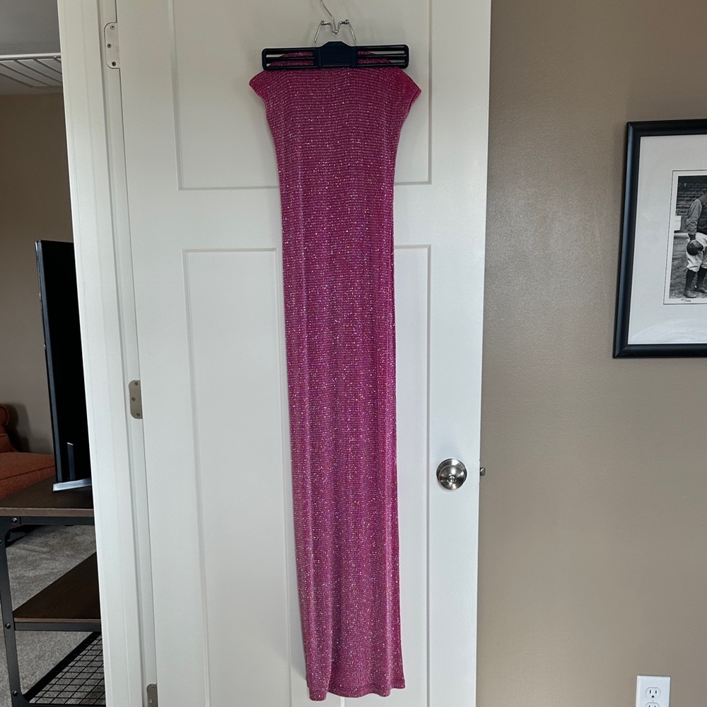 Charlotte Russe Strapless Pink Dress